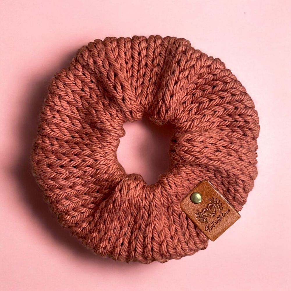 Handcrafted Cotton Knit Scrunchies Summer Sunset Bundle - Picture 2 of 5